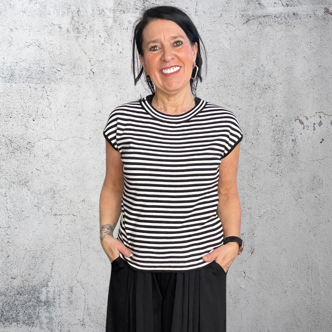 HAUT RAYÉ NOIR & BLANC