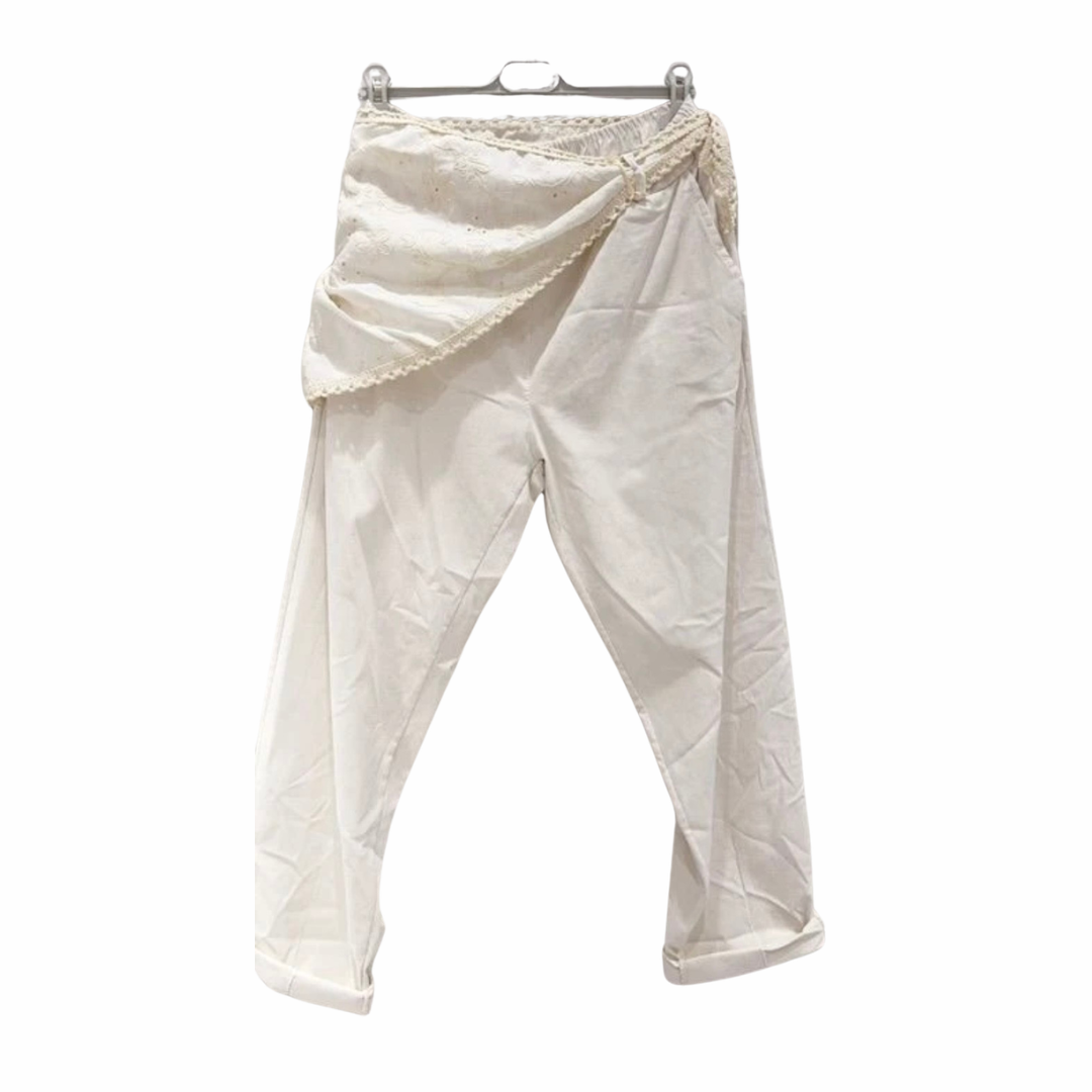 PANTALON AVEC FOULARD A LA TAILLE