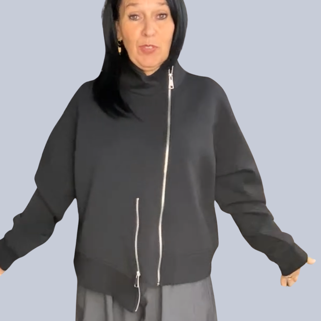 VESTE ASYMÉTRIQUE-HAAKO