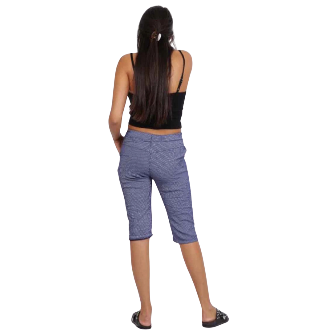 SHORT RAYÉ MARINE