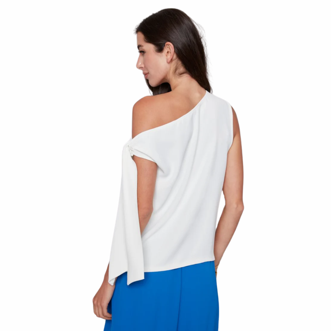 HAUT SANS MANCHES ASYMÉTRIQUE-ILTM