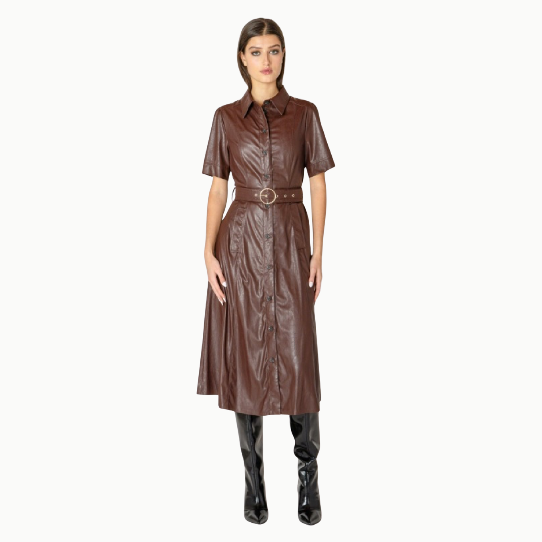 ROBE SIMILICUIR-BLACK TAPE