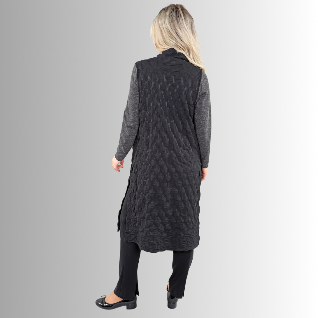 VESTE LONGUE GAUFRÉE-MICHAEL TYLER