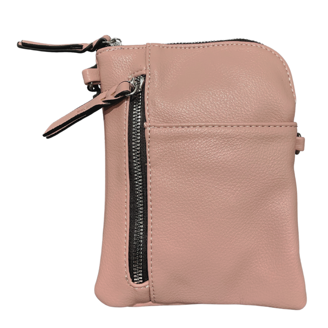 POCHETTE ROSE À BANDOULIÈRE-MISS CAPRICE