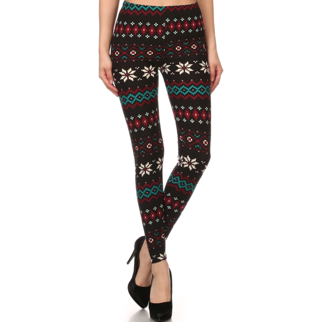 Leggings Fleurs de Neige